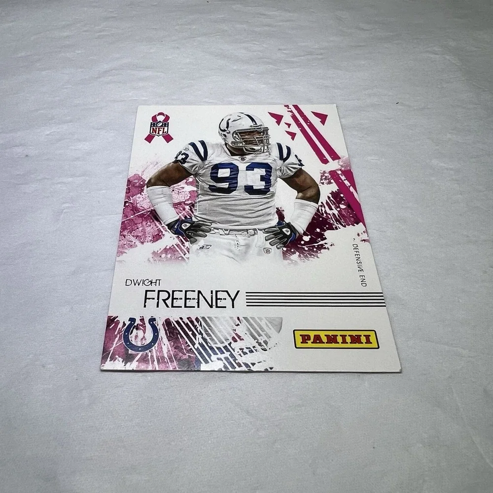 2010 Dwight Freeney  Topps & Panini Breast Cancer Awareness Card Colts‎